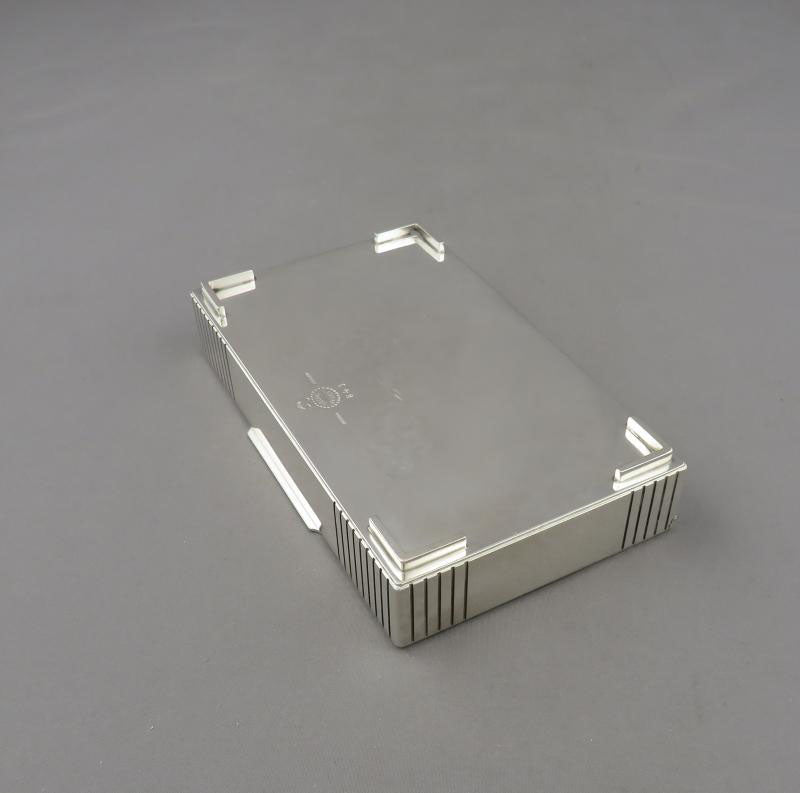 Georg Jensen Sterling Silver Cigarette Box 843 - JH Tee Antiques