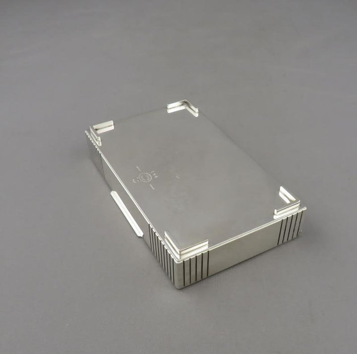 Georg Jensen Sterling Silver Cigarette Box 843 - JH Tee Antiques