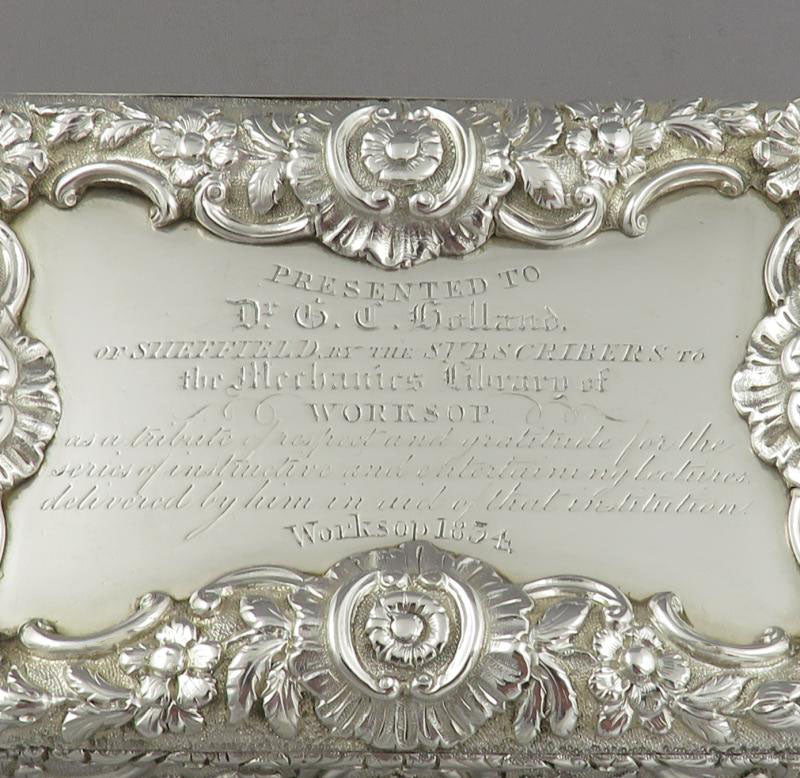 Nathaniel Mills Silver Table Snuff Box - JH Tee Antiques