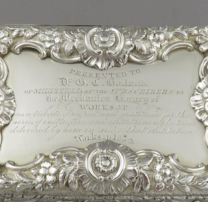 Nathaniel Mills Silver Table Snuff Box - JH Tee Antiques