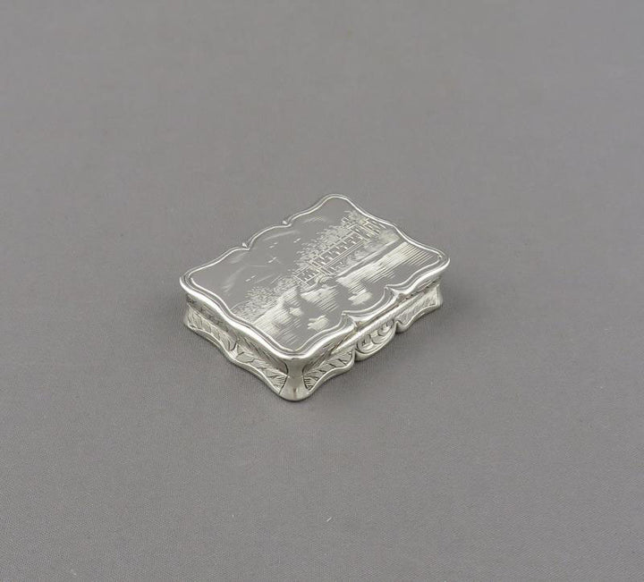 Victorian Castle Top Silver Vinaigrette - JH Tee Antiques