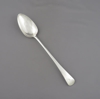 George III Silver Old English Pattern Stuffing Spoon - JH Tee Antiques