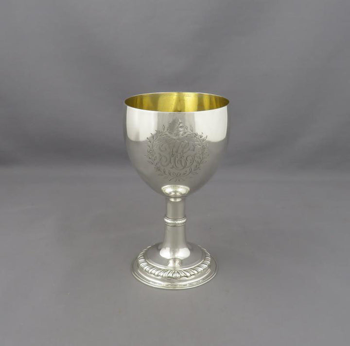 Georgian Sterling Silver Goblet - JH Tee Antiques