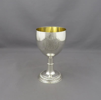 Georgian Sterling Silver Goblet - JH Tee Antiques