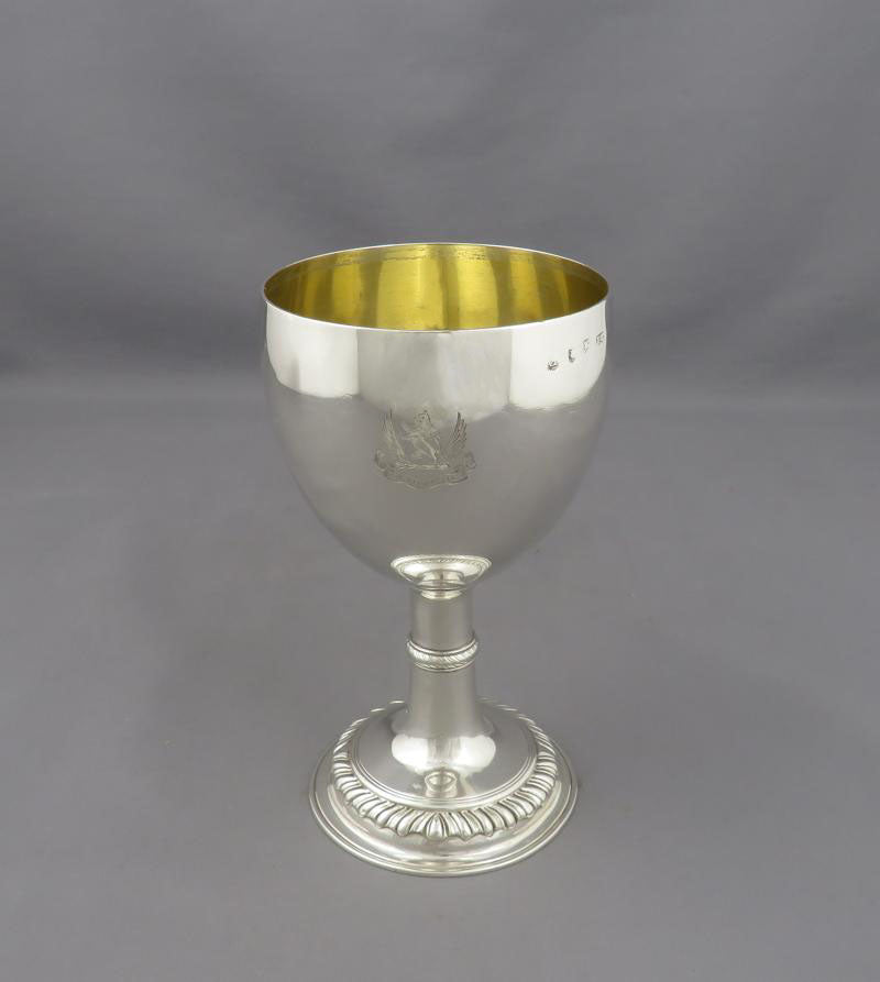 Georgian Sterling Silver Goblet - JH Tee Antiques
