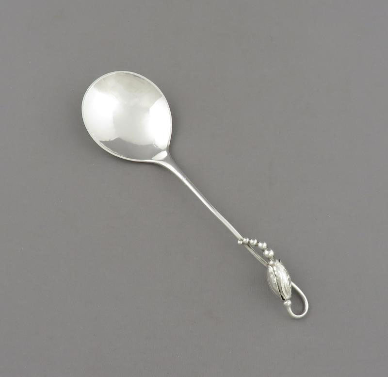 Georg Jensen Silver and Crystal Preserve Jar - JH Tee Antiques