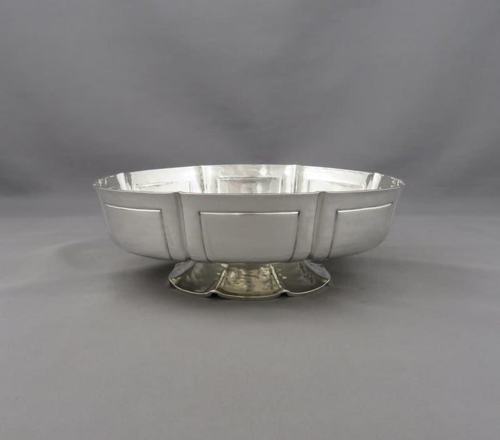 George V Silver Footed Bowl - JH Tee Antiques