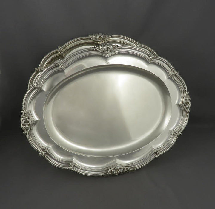Benjamin Smith Sterling Silver Meat Platters - JH Tee Antiques
