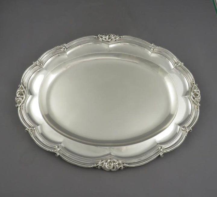Benjamin Smith Sterling Silver Meat Platters - JH Tee Antiques