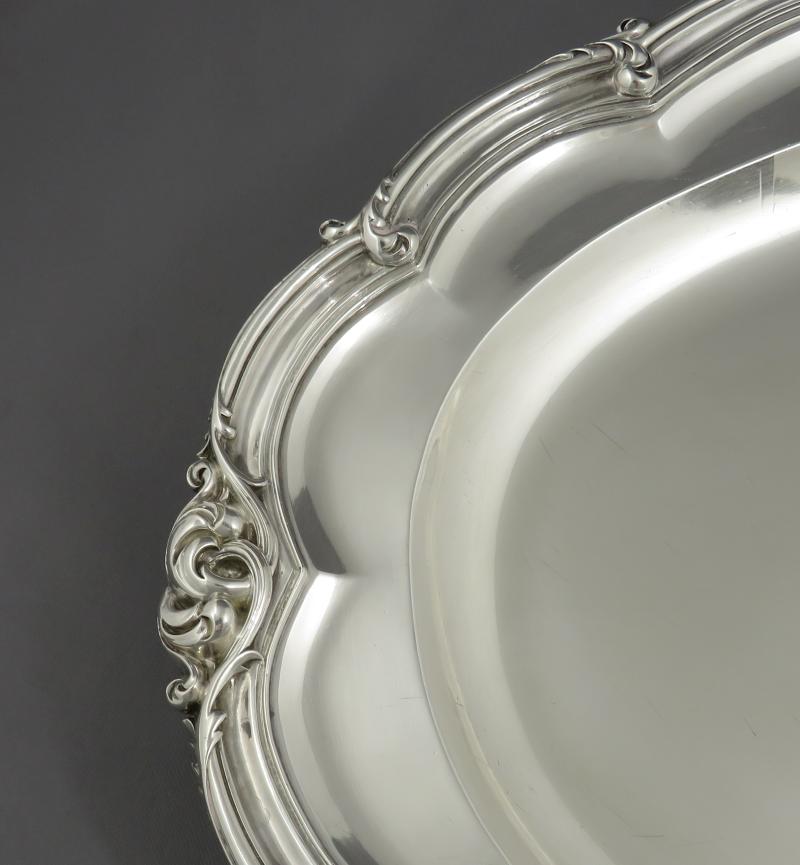 Benjamin Smith Sterling Silver Meat Platters - JH Tee Antiques