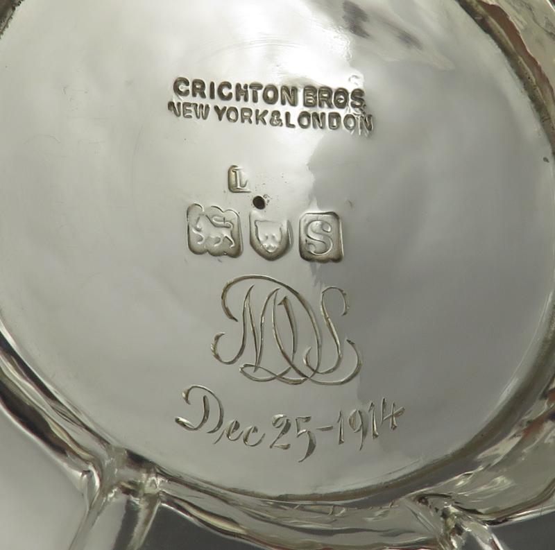 Pair of George V Silver Footed Bowls - JH Tee Antiques
