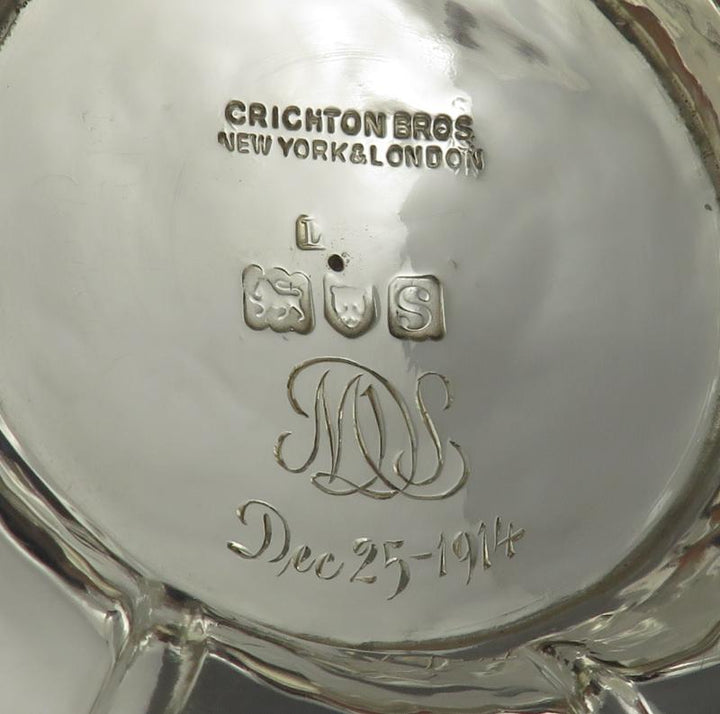 Pair of George V Silver Footed Bowls - JH Tee Antiques
