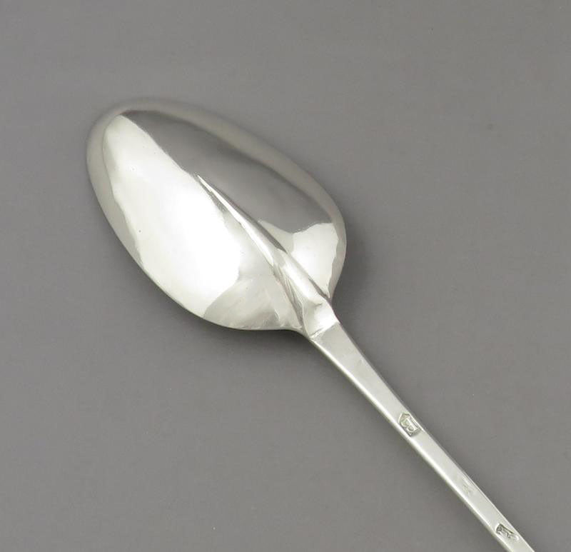 George I Britannia Silver Hash Spoon - JH Tee Antiques