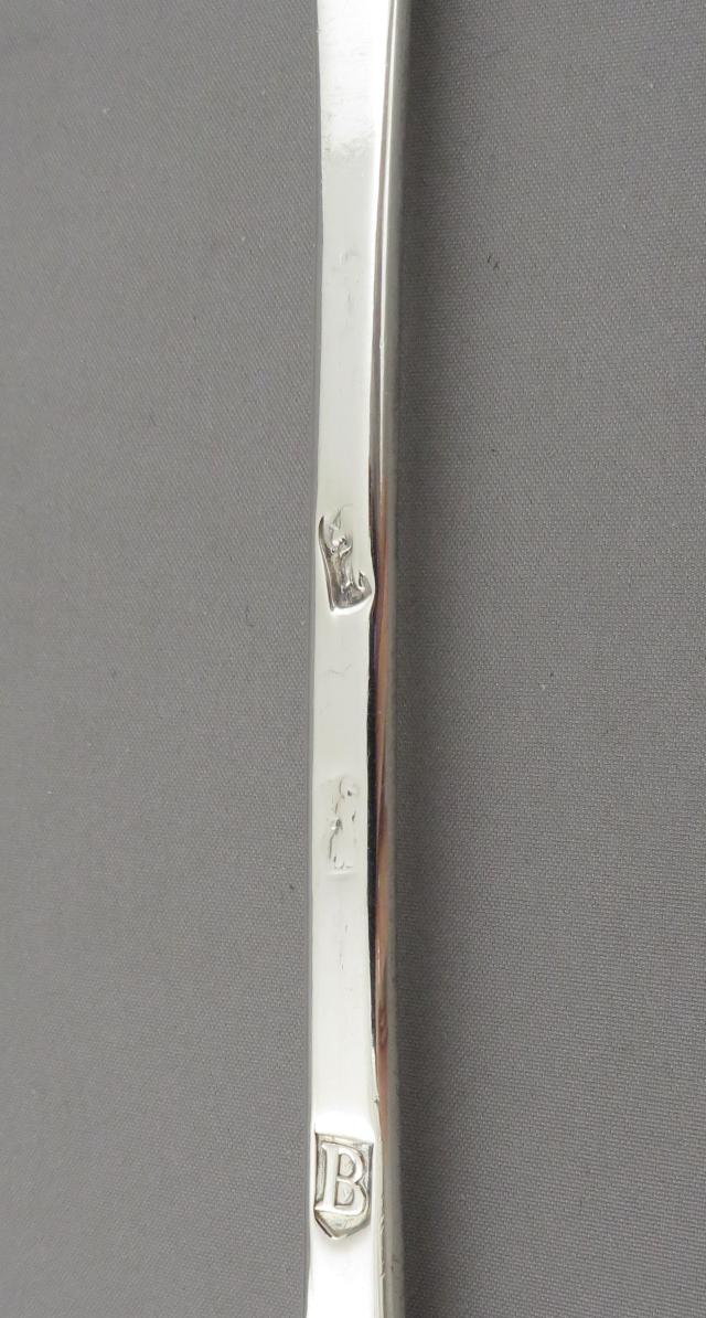George I Britannia Silver Hash Spoon - JH Tee Antiques