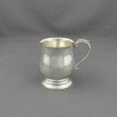 English Silver Half Pint Mug - JH Tee Antiques