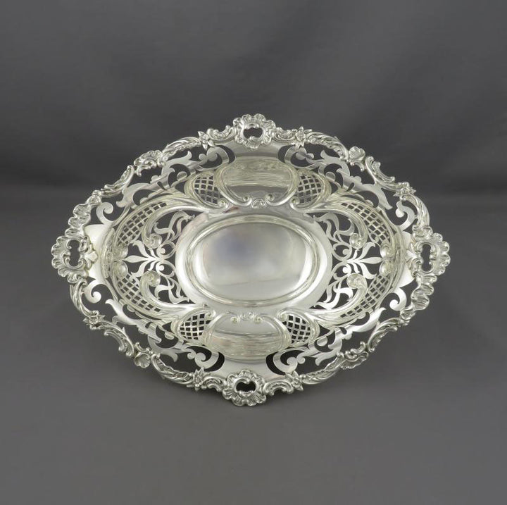 American Sterling Silver Basket - JH Tee Antiques
