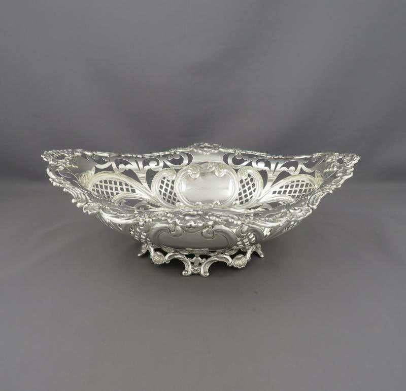 American Sterling Silver Basket - JH Tee Antiques