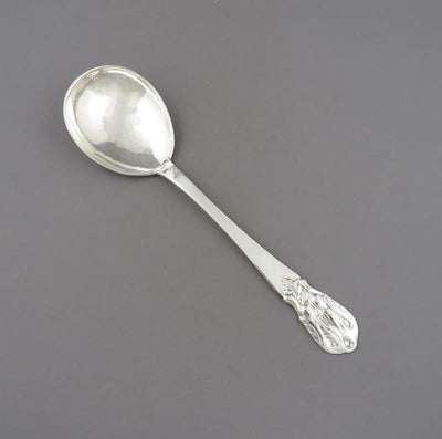 Poul Petersen Sterling Silver Serving Spoon - JH Tee Antiques