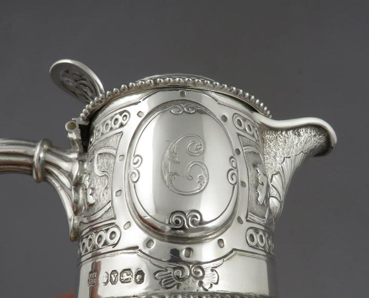 Victorian Silver Claret Jug - JH Tee Antiques