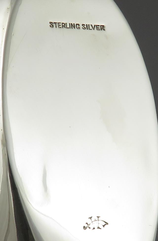 American Sterling Silver Flask - JH Tee Antiques