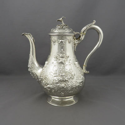 Victorian Sterling Silver Tea Set - JH Tee Antiques