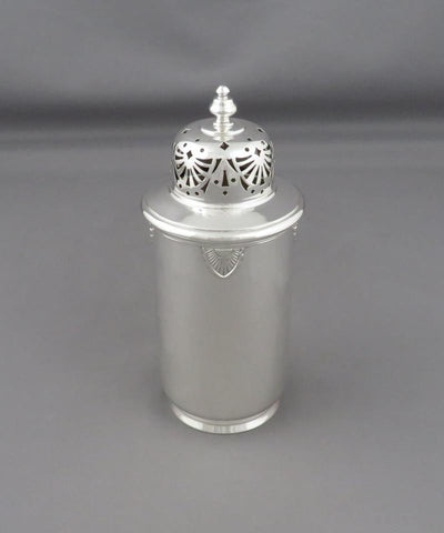 English Sterling Silver Sugar Caster - JH Tee Antiques