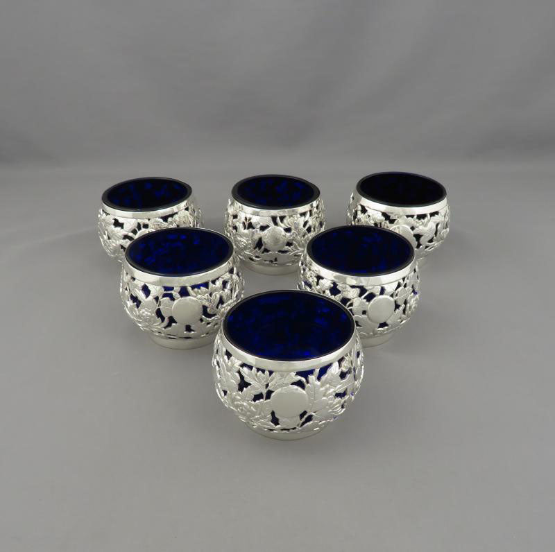 Chinese Export Silver Sauce Dishes - JH Tee Antiques