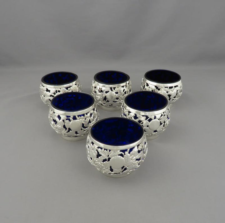 Chinese Export Silver Sauce Dishes - JH Tee Antiques