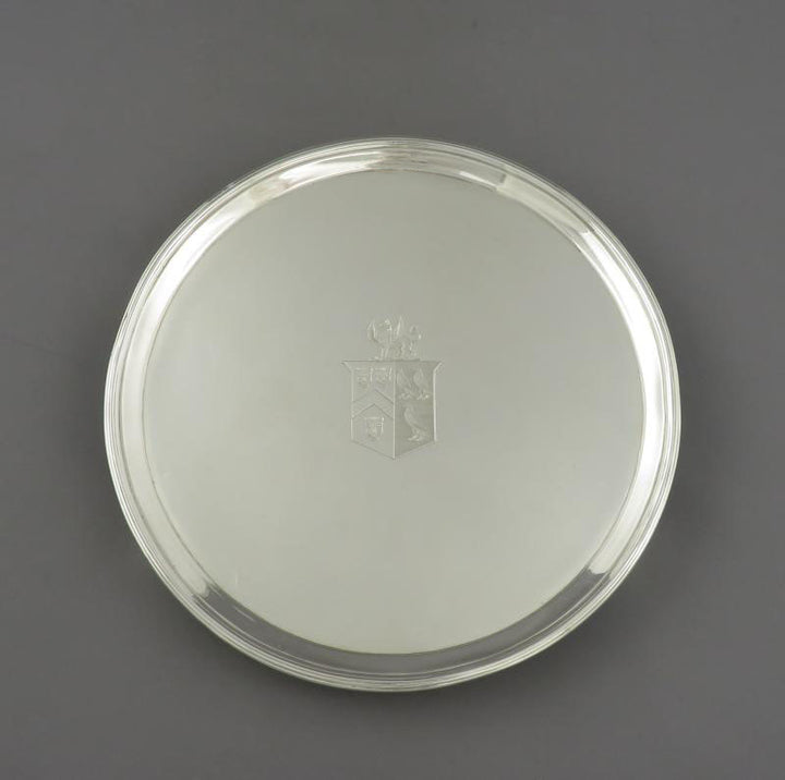 George III Sterling Silver Salvers - JH Tee Antiques
