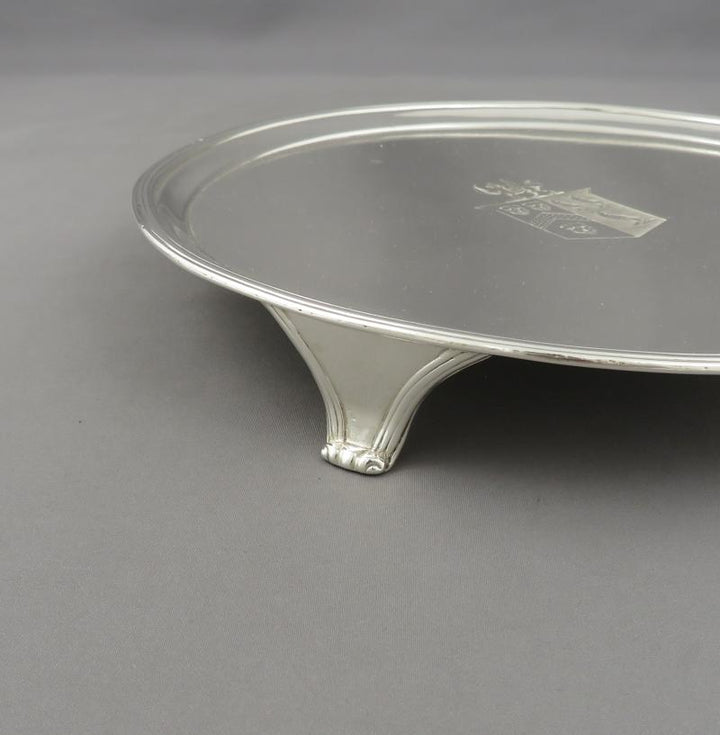 George III Sterling Silver Salvers - JH Tee Antiques