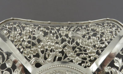 Chinese Export Silver Dessert Dish - JH Tee Antiques