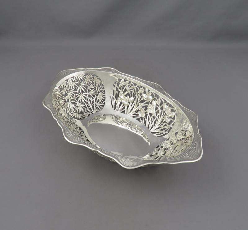 Chinese Export Silver Basket - JH Tee Antiques