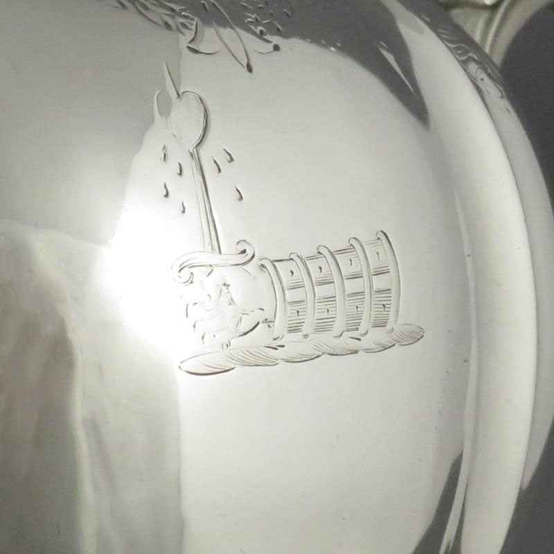 Victorian Sterling Silver Kettle on Stand - JH Tee Antiques