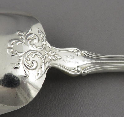 Gorham Cromwell  Pattern Sterling Berry Spoon - JH Tee Antiques