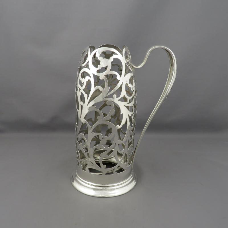 American Sterling Silver Wine Bottle Holder - JH Tee Antiques