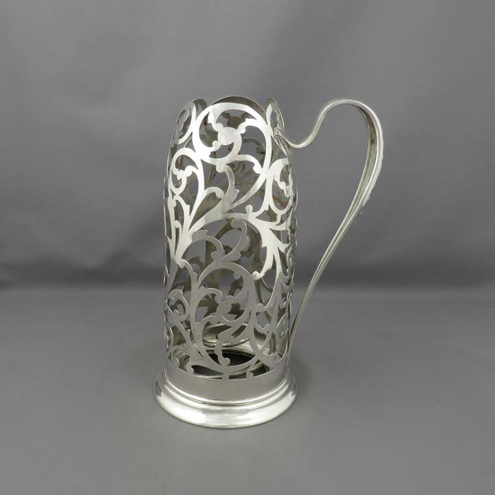 American Sterling Silver Wine Bottle Holder - JH Tee Antiques