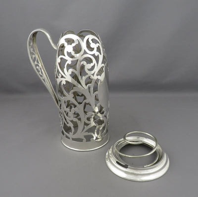 American Sterling Silver Wine Bottle Holder - JH Tee Antiques