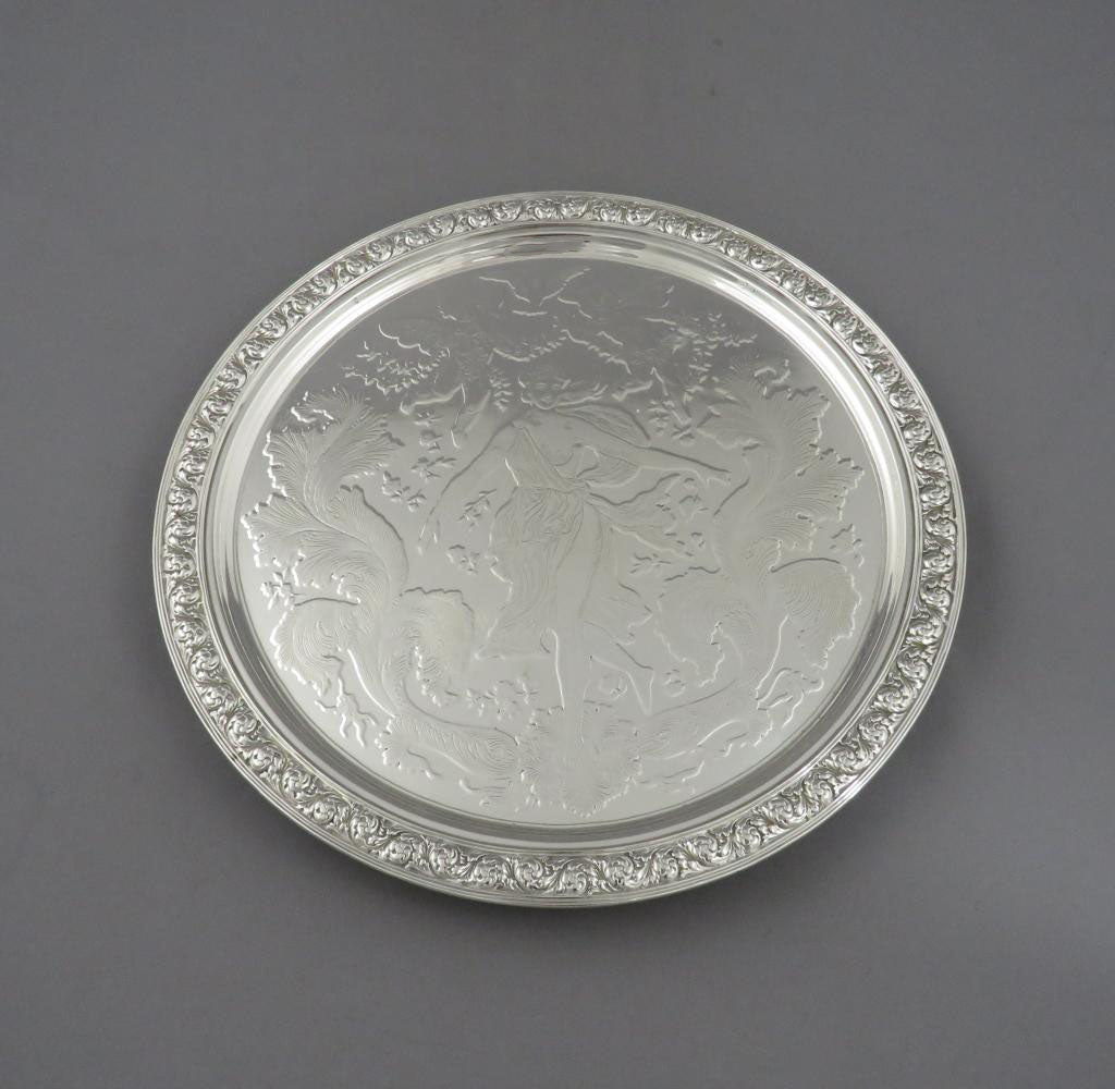 Tiffany Sterling Silver Salver - JH Tee Antiques