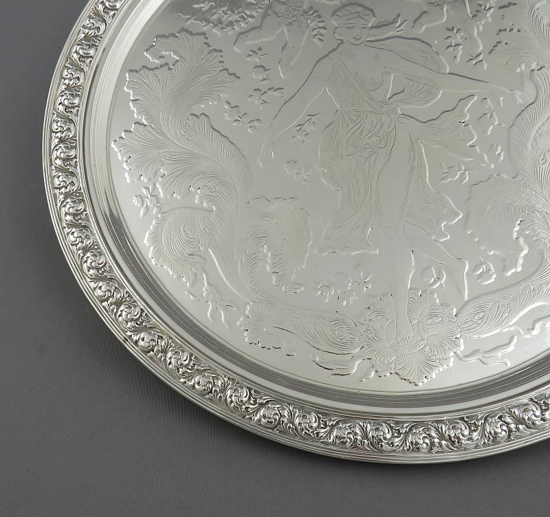 Tiffany Sterling Silver Salver - JH Tee Antiques