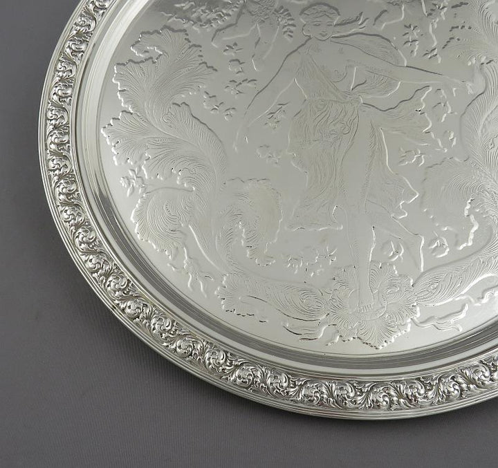 Tiffany Sterling Silver Salver - JH Tee Antiques
