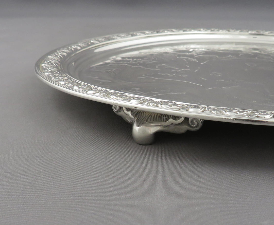 Tiffany Sterling Silver Salver - JH Tee Antiques