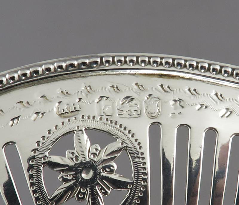 George III Neoclassical Silver Basket - JH Tee Antiques