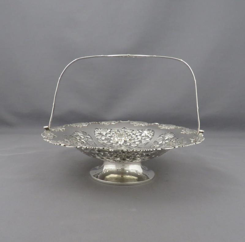 Chinese Export Silver Basket - JH Tee Antiques