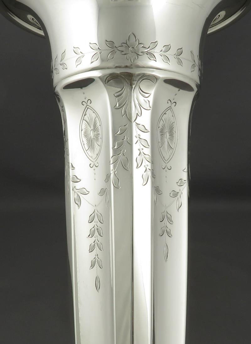 American Sterling Silver Vase - JH Tee Antiques