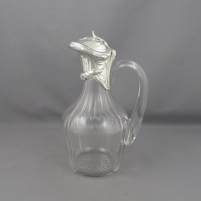 French Silver Claret Jug - JH Tee Antiques