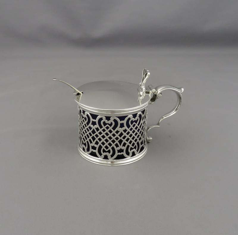 William IV Silver Mustard Pot - JH Tee Antiques
