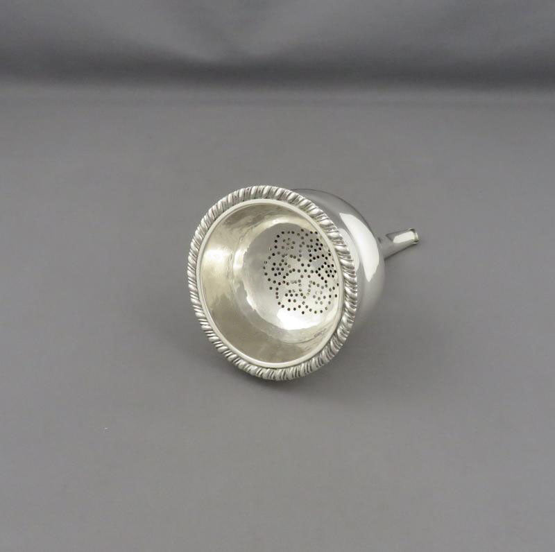 George III Sterling Silver Wine Funnel - JH Tee Antiques