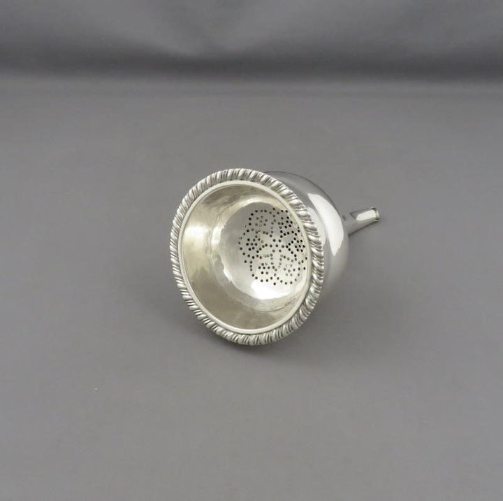 George III Sterling Silver Wine Funnel - JH Tee Antiques