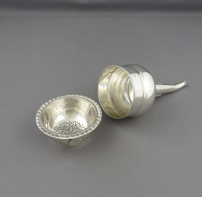 George III Sterling Silver Wine Funnel - JH Tee Antiques
