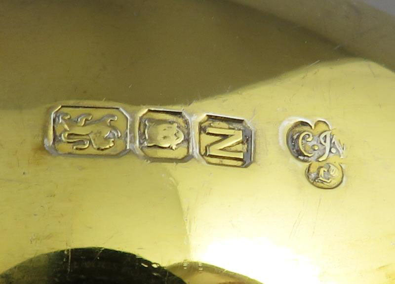Elizabethan Pattern Silver Gilt Flatware Service for 18 - JH Tee Antiques